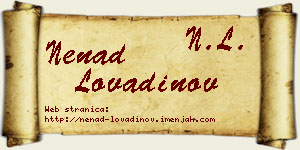 Nenad Lovadinov vizit kartica